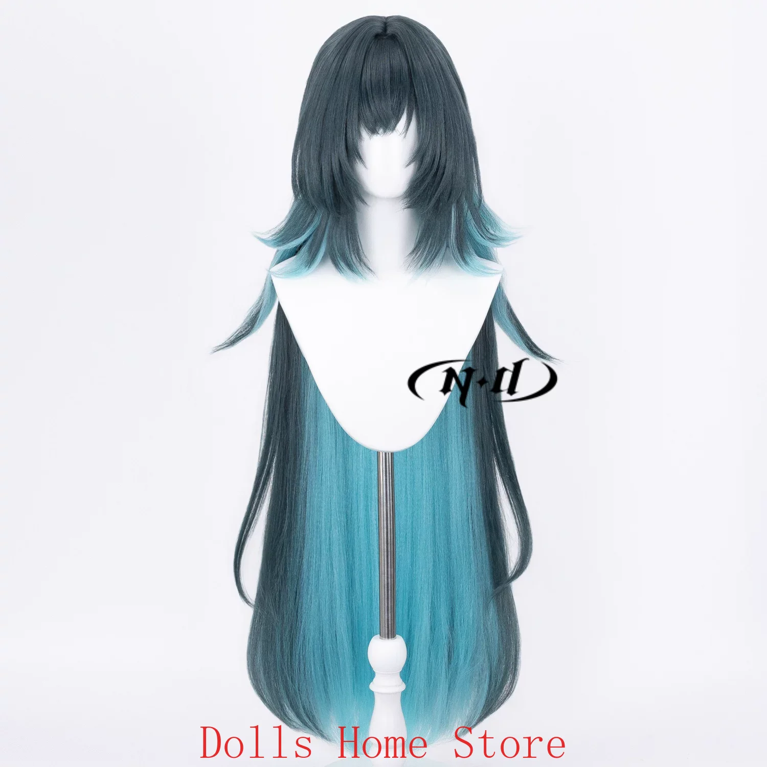 Synthetic Wigs - Anime Danica Genshin Impact 110cm Cosplay