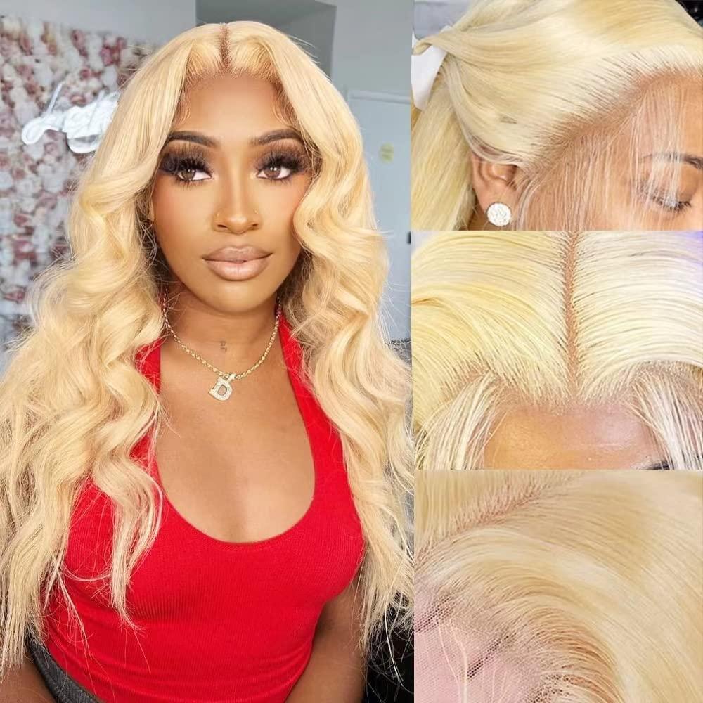 613 Lace Front Wig Human Hair  - 613 Blonde Body Wave Lace Front Wig 评论和价格