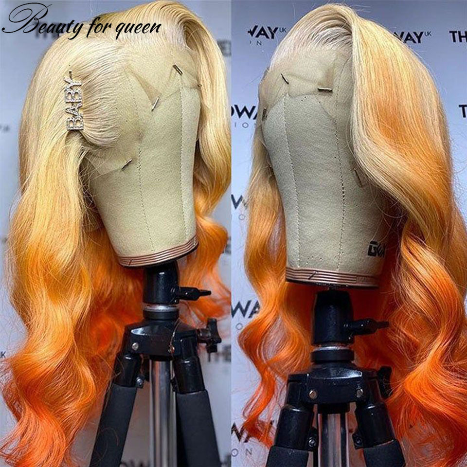 Ginger 613 Orange Body Wave Tr - 613 Blonde Body Wave Lace Front Wig 评论和价格