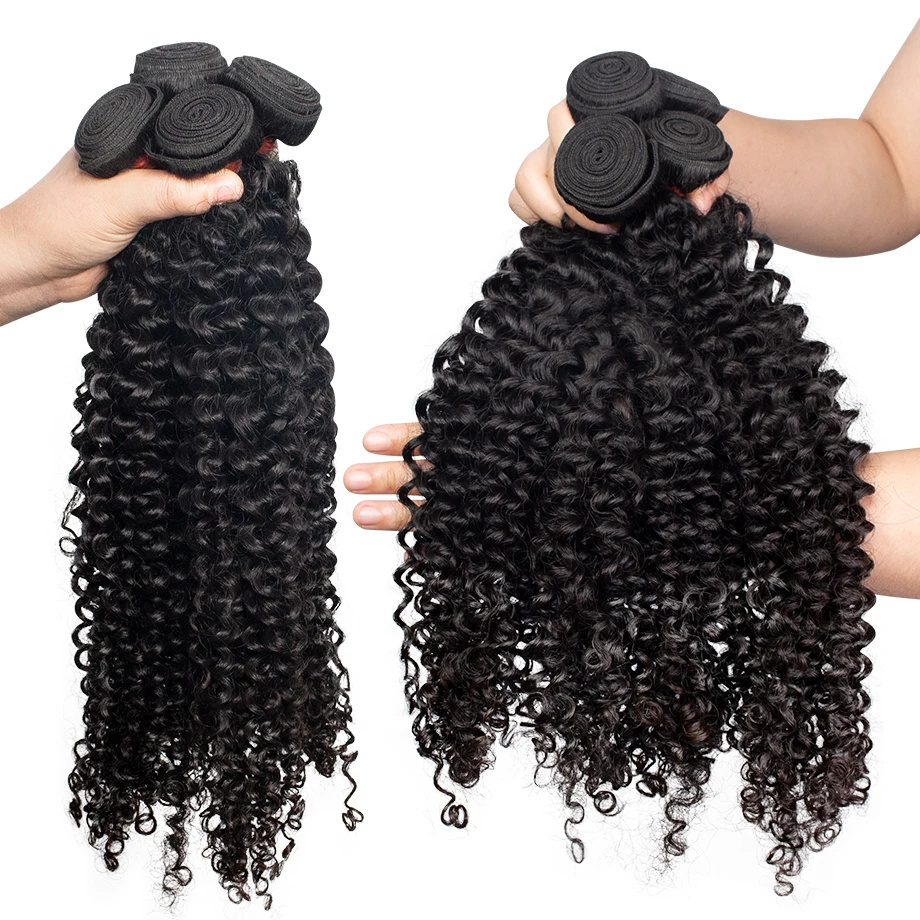 Brazilian Virgin Human Hair De - Deep Wave 3 Bundles With Closure 评论和价格