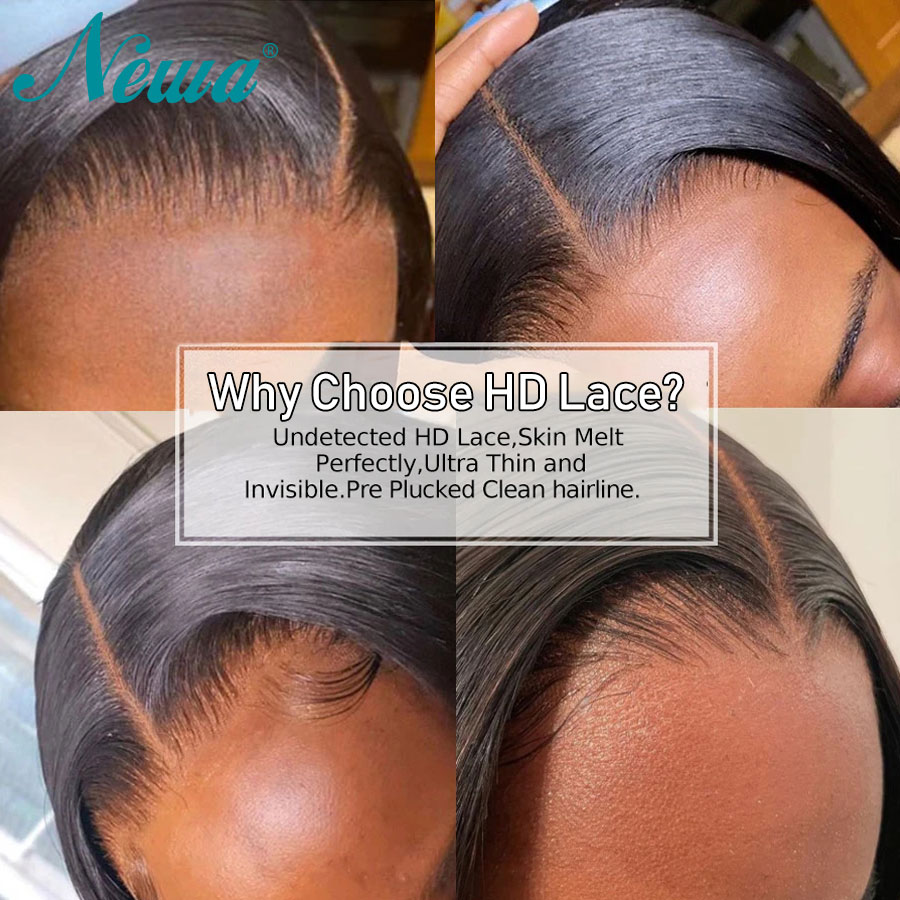 Newa Hair Straight Human Hair  - Hd Lace Frontal Wig Human Hair Pre Plucked 评论和价格