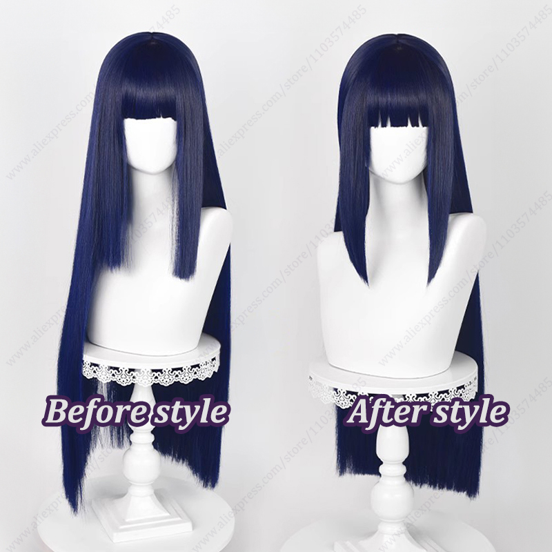Hinata Hyuga Cosplay Wig Blue  - Synthetic Braided Wigs For Black Women 评论和价格